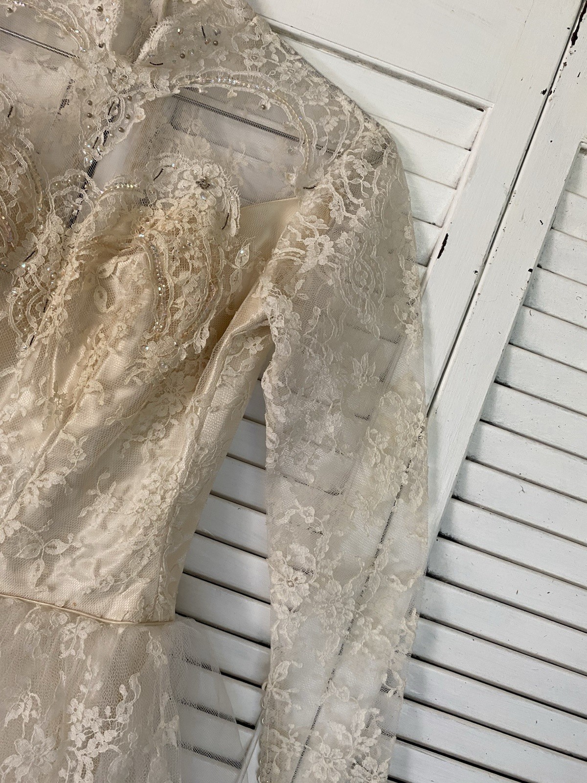 1950’s Tea Length Floral Lace DESIGNER Rockabilly WEDDING PARTY DRESS