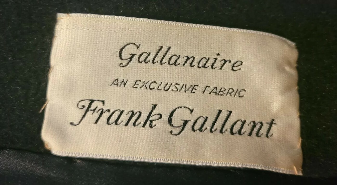 Vintage Montaldo Frank Gallant Fur Collar Coat Size XXL Classic Gallanaire Mod