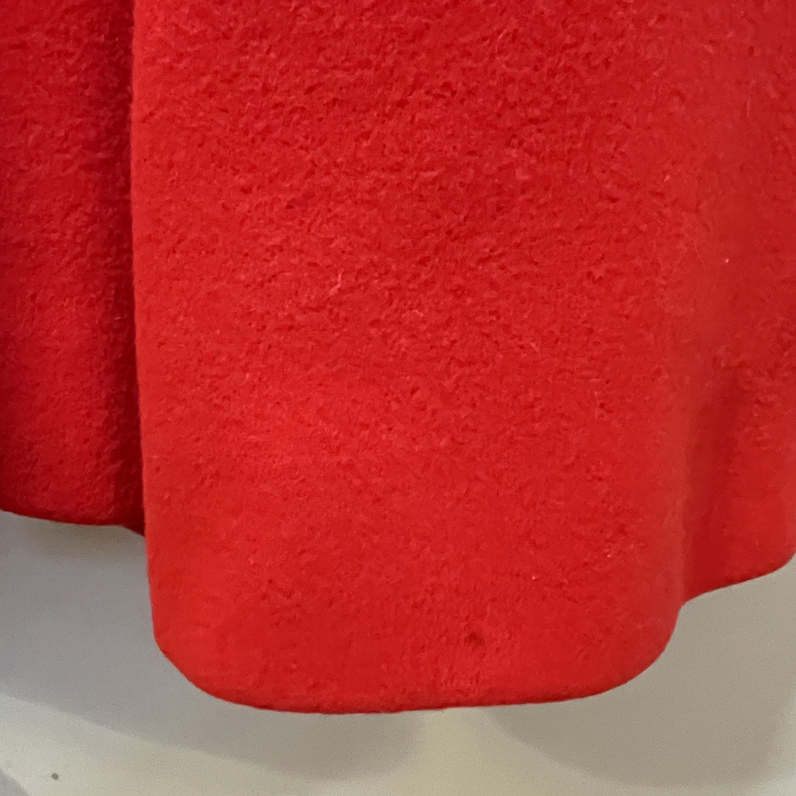 Vtg 60s Pauline Trigere Vermillion Wool Swing Coat RARE Mid Century Mod French