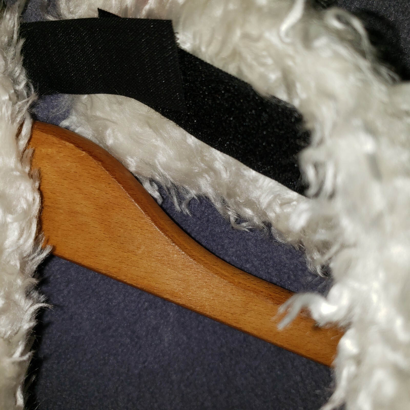 Vintage Women’s White Winter Jacket w/ Matching Headband, sz L
