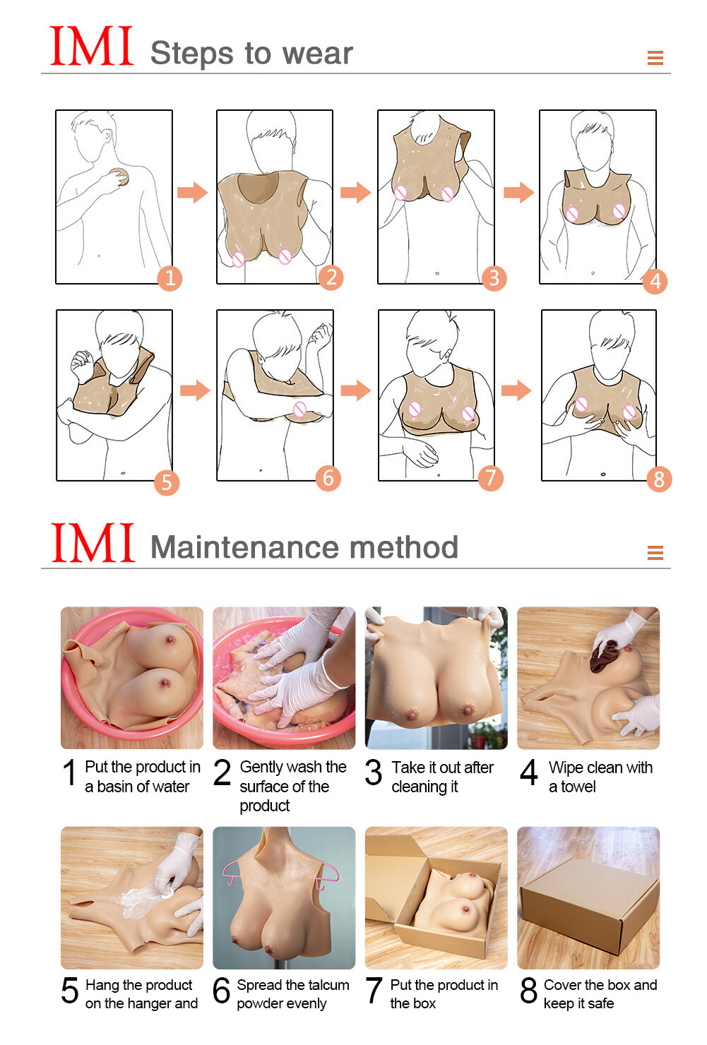 No-oil Silicone Breast Forms Crossdresser Breast Enhancer Fake Boobs B-G Cup