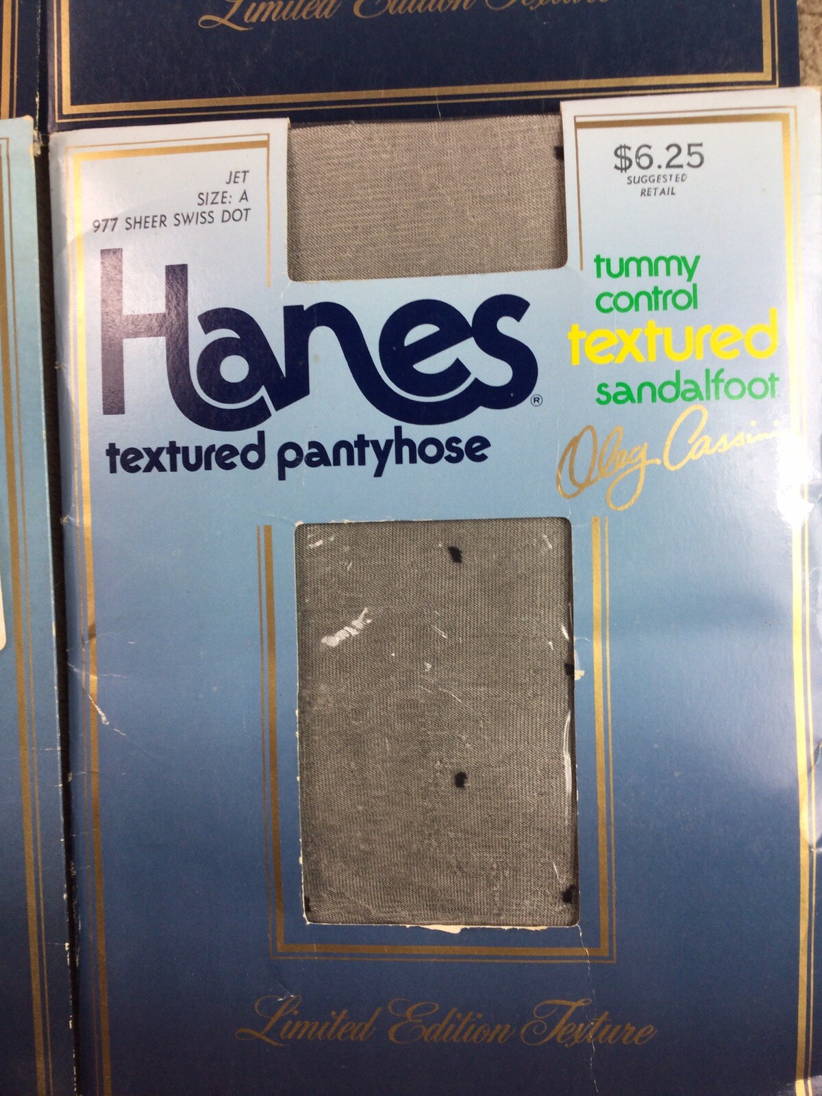 Vintage Hanes Textured Pantyhose Size A 1985 Assorted Colors