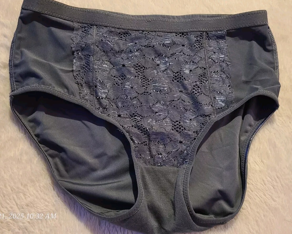 PINK K Grey L Large Brief panties Women’s 26 3/4″ Waist