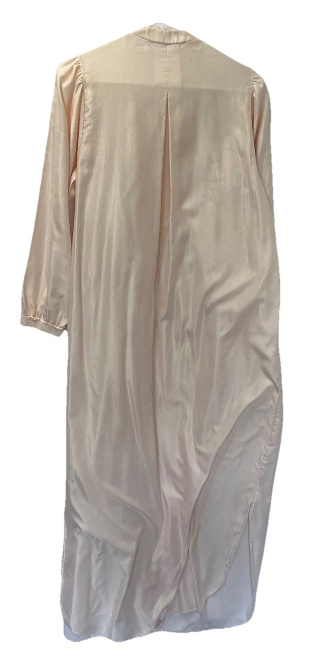 Windy Rose Vintage Nightgown Size Small Blush Embroidery Pleats