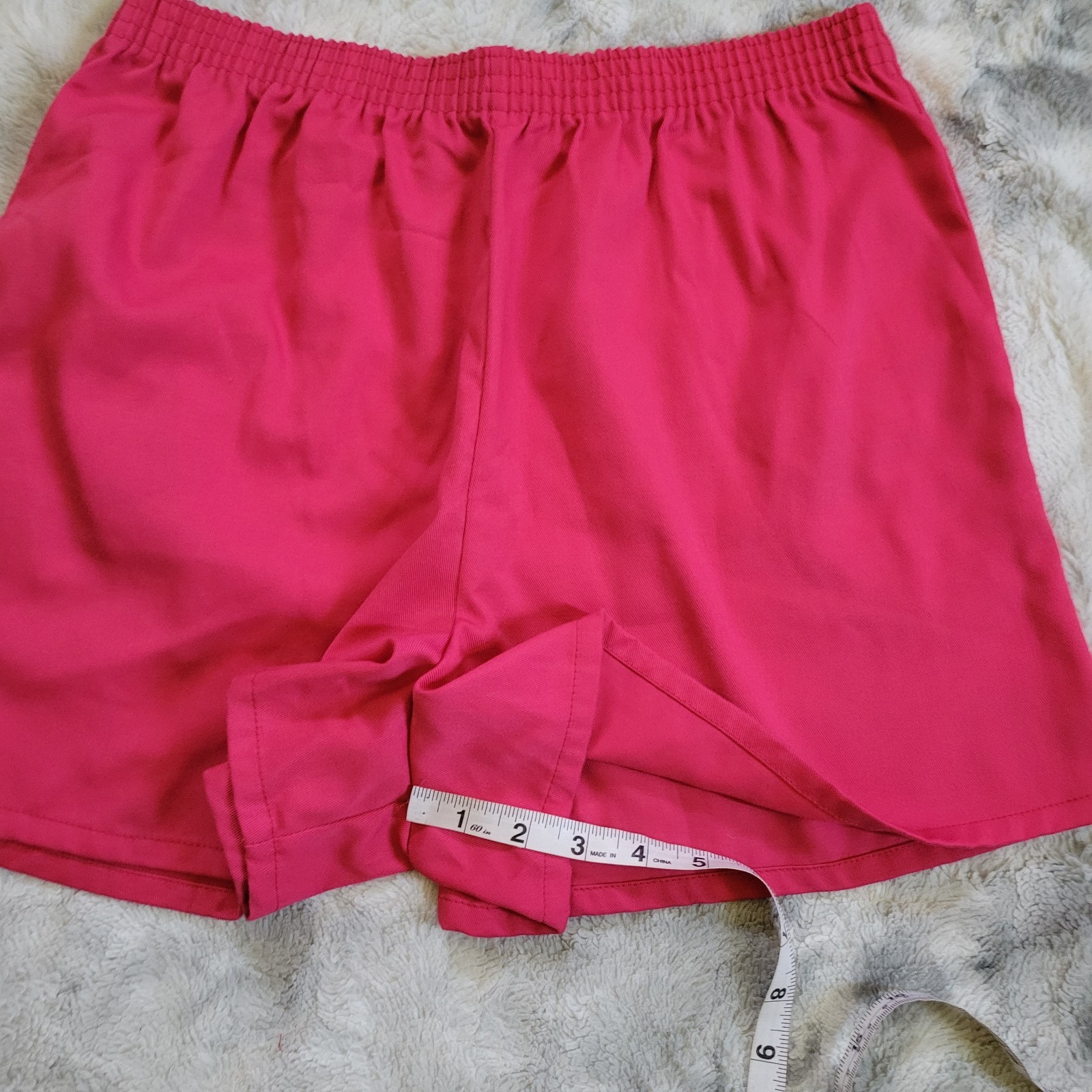 VTG 80s Hampton East Pink Athletic Shorts Size 18 WAIST 29.75 IN. Made In USA