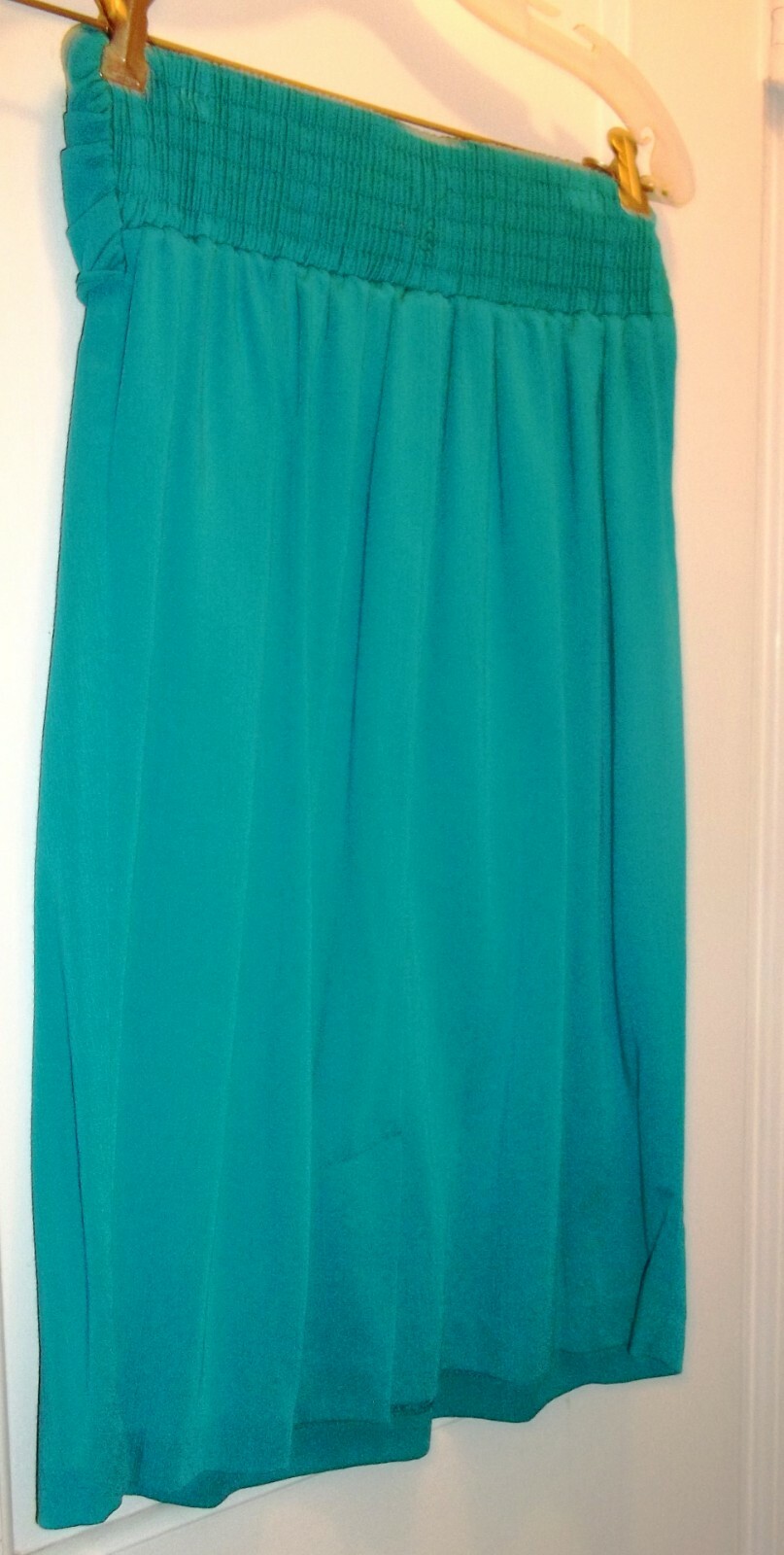 Maggie Lawrence Vintage Turquoise Skirt Set Suit Tunic Top Textured Fabric Sz M