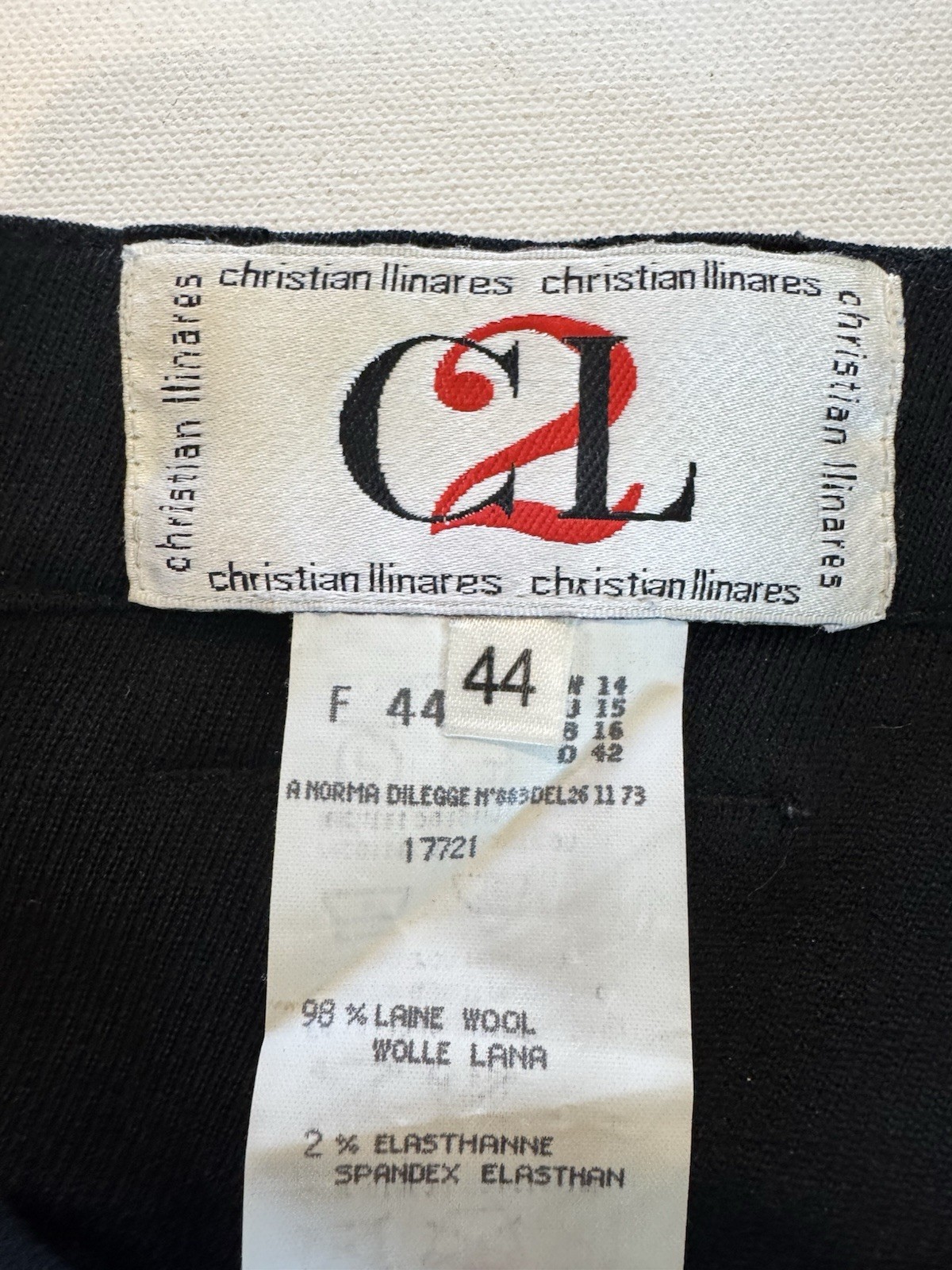 VTG Christian Llinares Wool Mini Skirt Western Embroidery France – EU 44 / US L