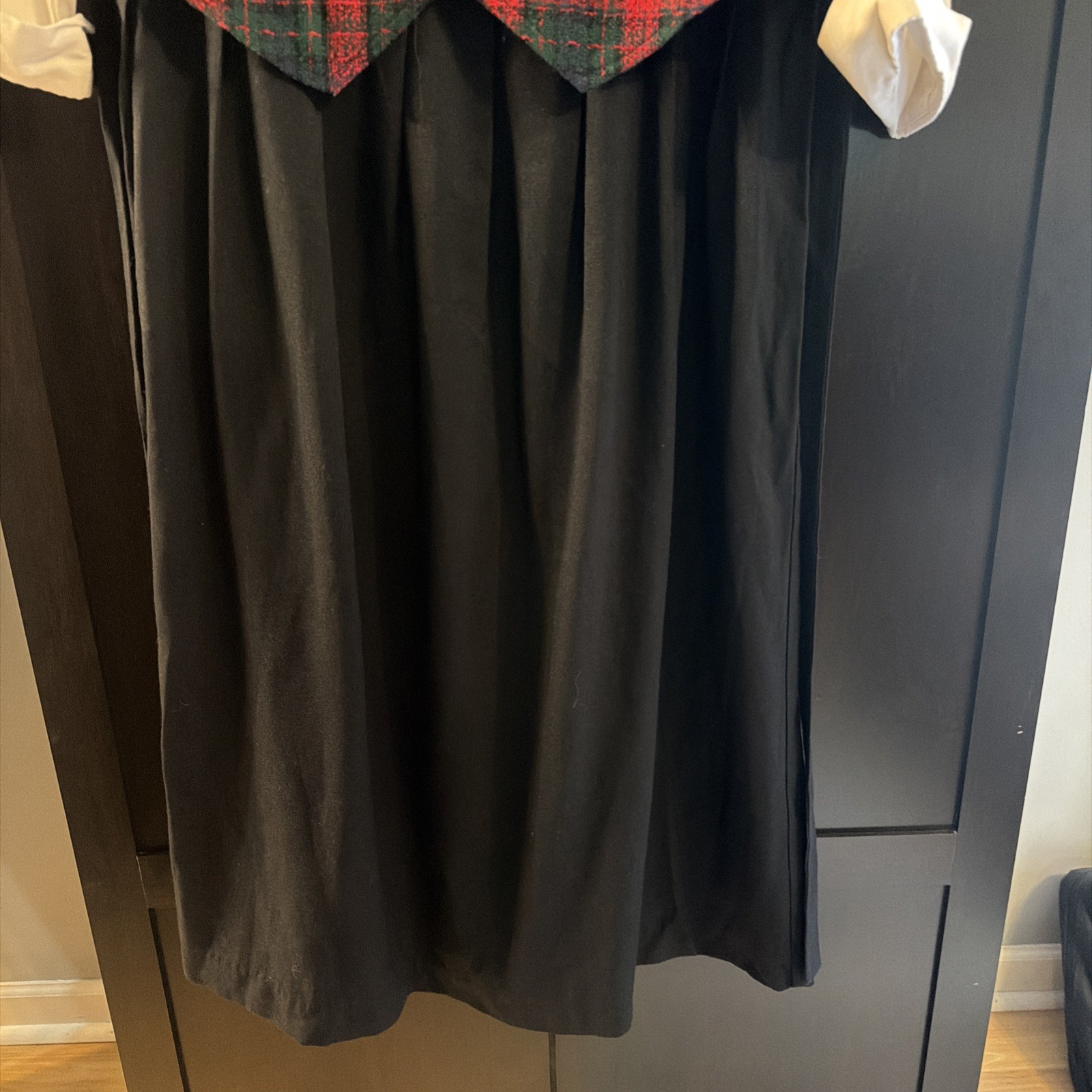 Miss Dorby Vintage Red Plaid And Black Dress Size 16
