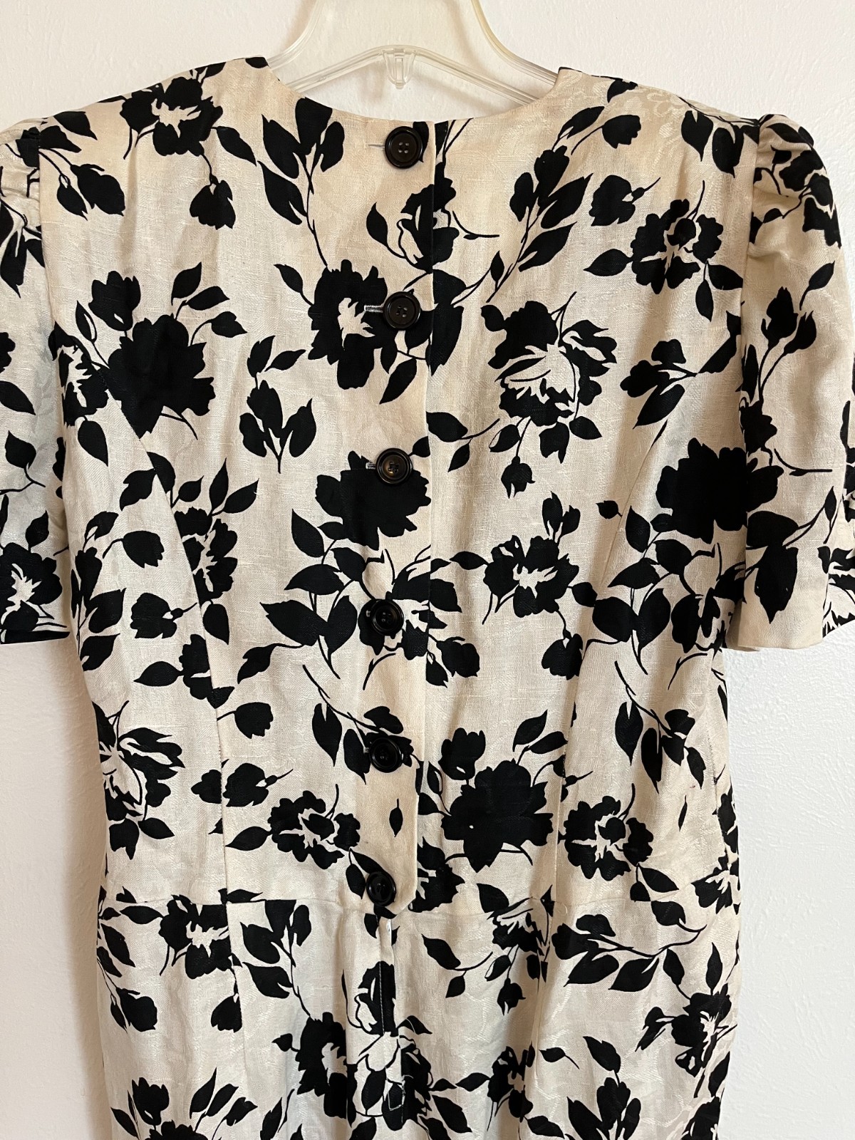 Vintage Floral Linen Dress Size 16 | International Ladies Garment Workers Union