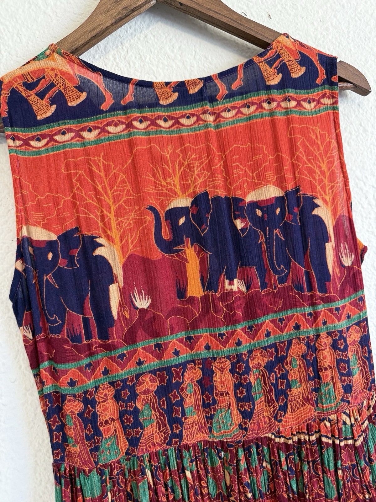 Jasmine by K.V.M Boho Elephant Maxi Dress-Size M-NWT