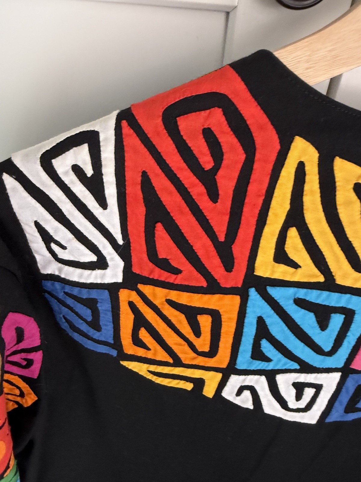 Mola Sed’s Crafts Molas Panama Colorful Blazer Women’s Size M Vintage Handmade