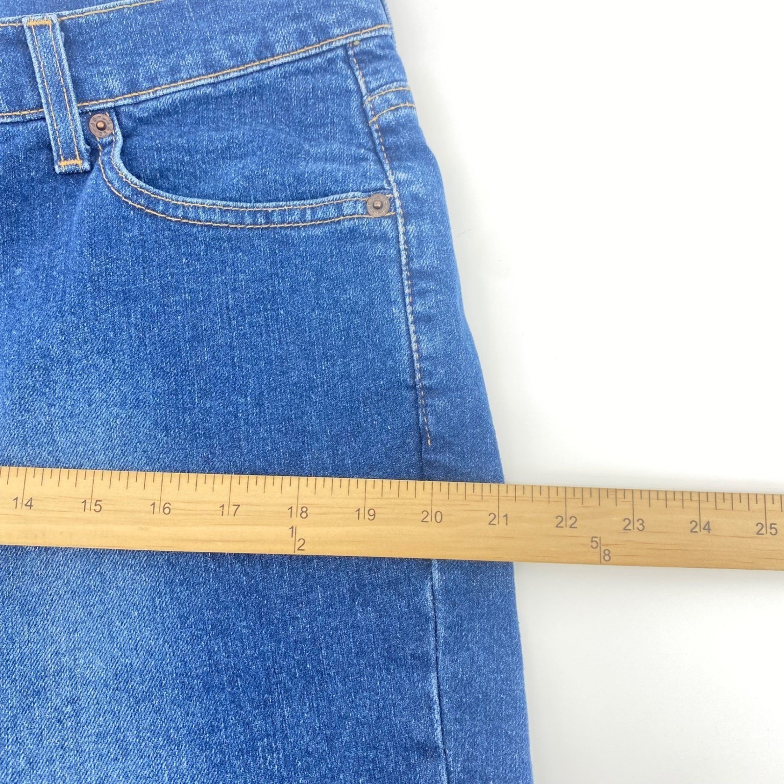 Levi’s 512 Jeans Womens 16 MIS L Blue Slim Tapered High Rise Made in USA Vintage