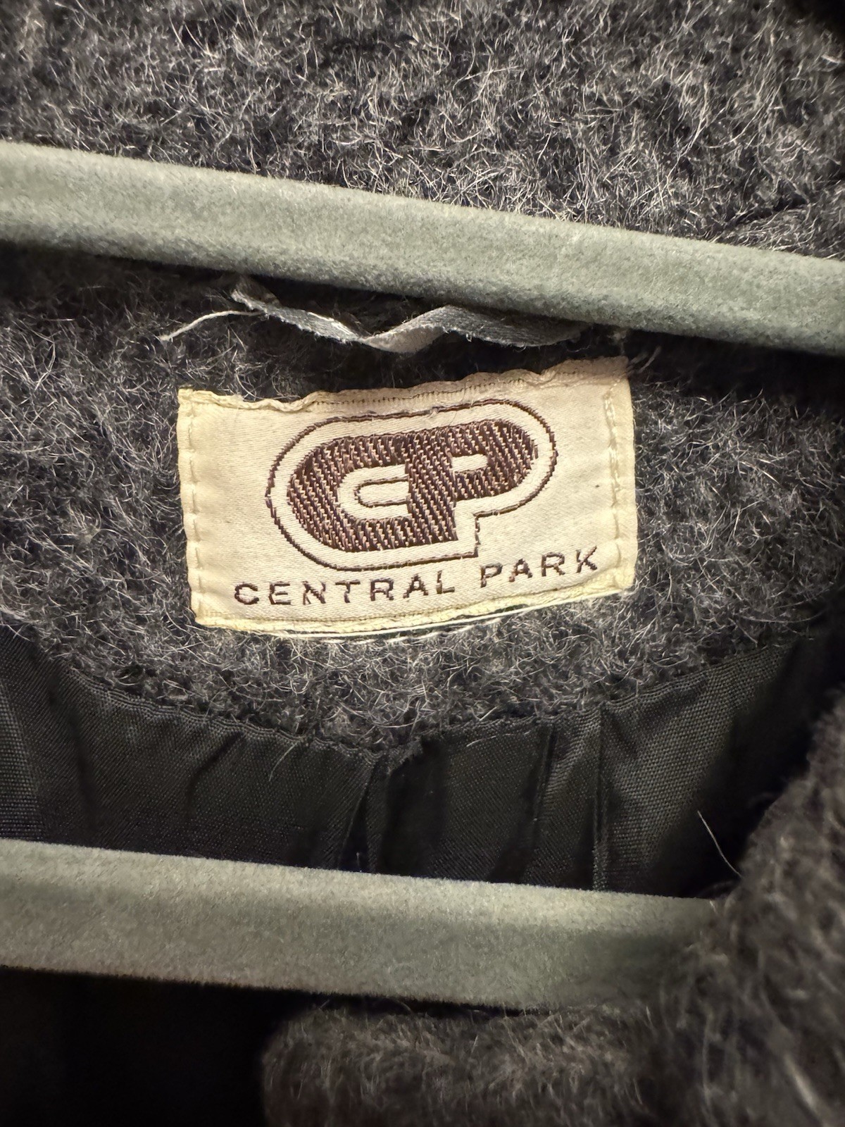 Vintage Central Park Coat Winter Wool Blend Charcoal Gray Women’s 4