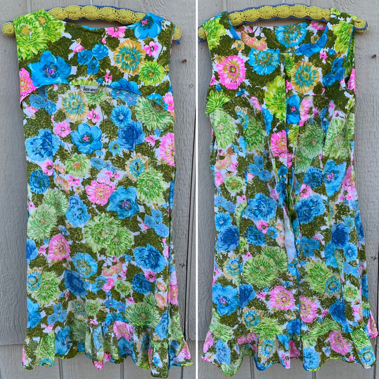 Vintage Dash About dress colorful floral sleeveless