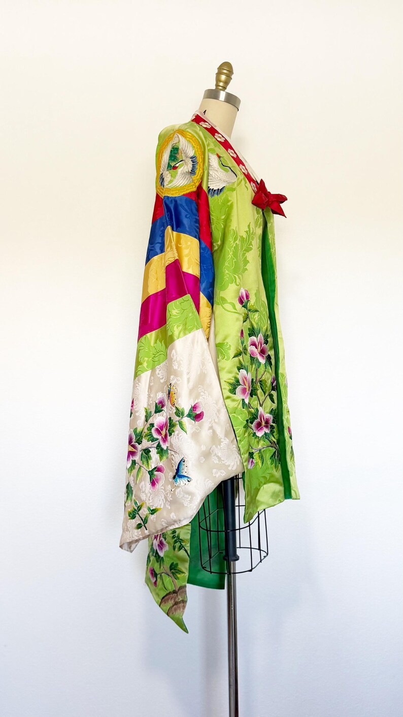 Vintage Korean Wedding Robe / Embroidered Robe / One Size