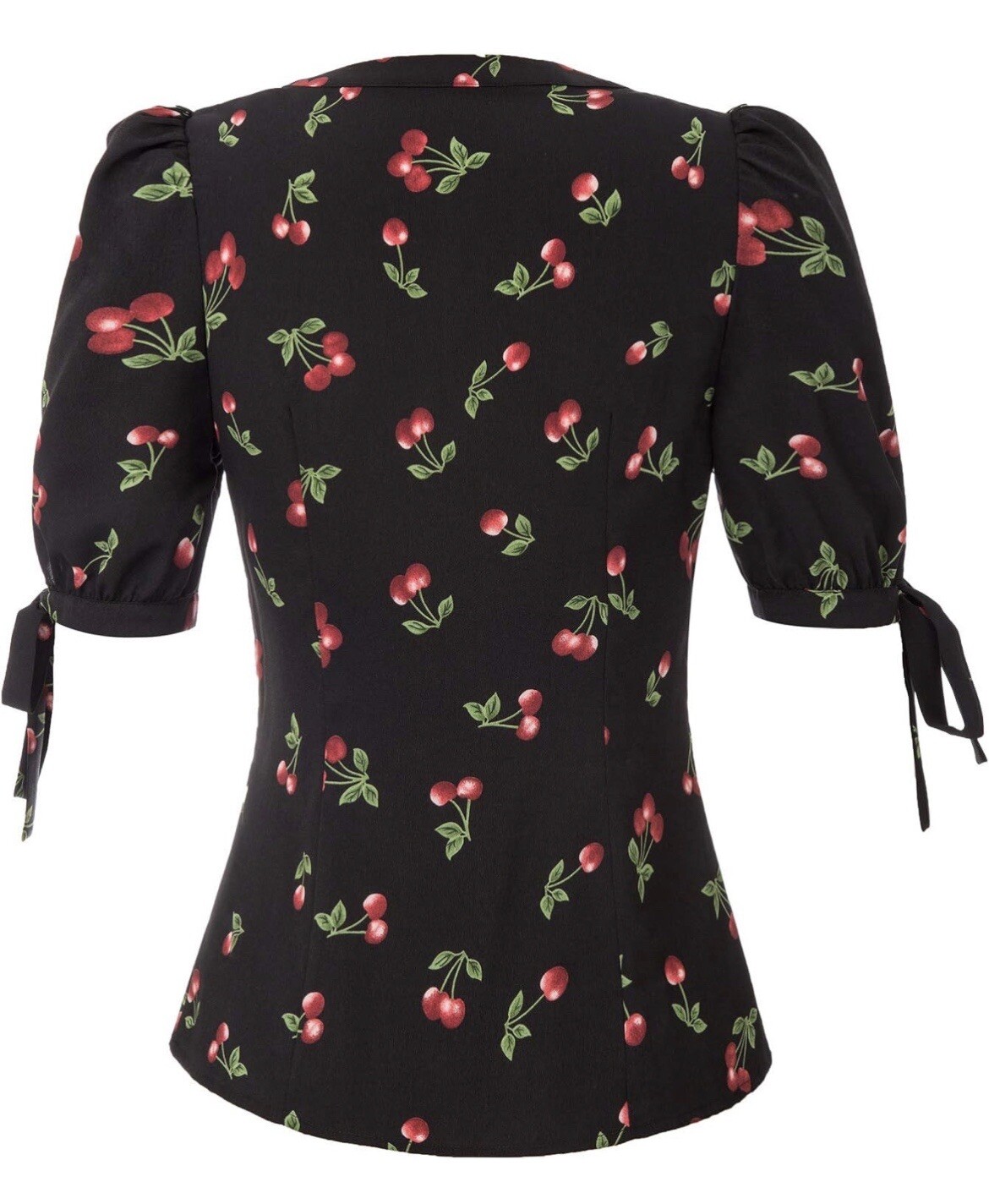 Belle Poque Pin-Up “Cherries” Blouse Size M 1950s Vintage Rock A Billy Style NWT