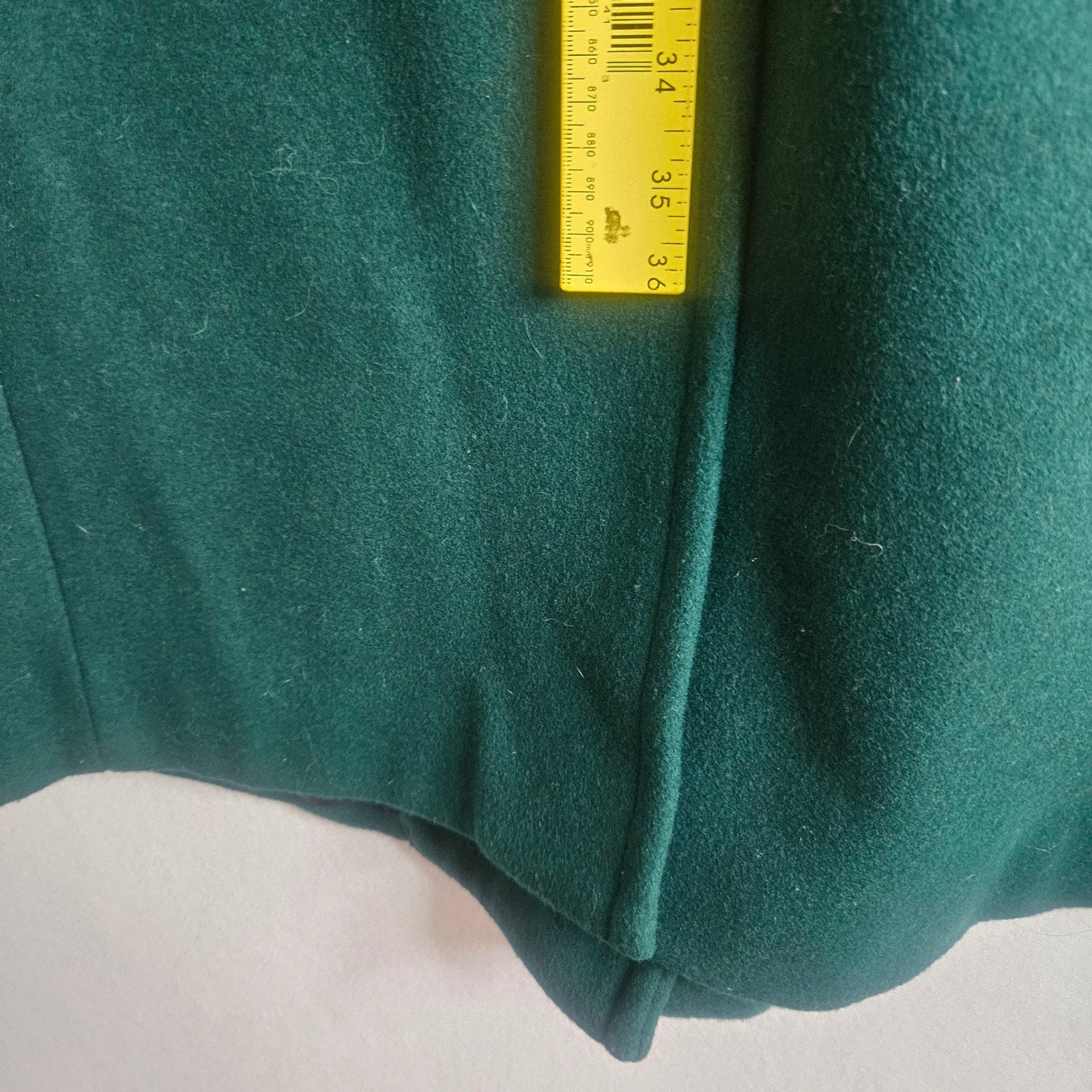 Donnybrook Vtg Emerald Green Wool Coat Velvet Gold Button 14DP 90s Ukraine