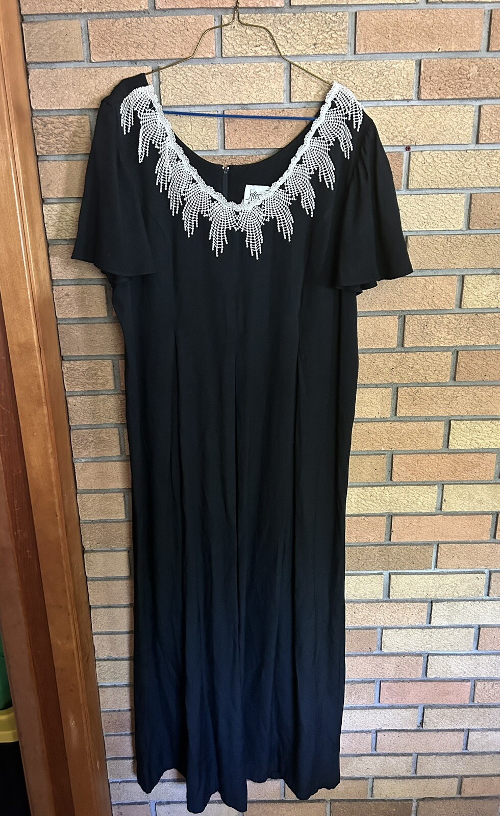 VTG Jeffrey And Dara Jumper Romper, Vintage Women’s Size 13/14 Black White Lace