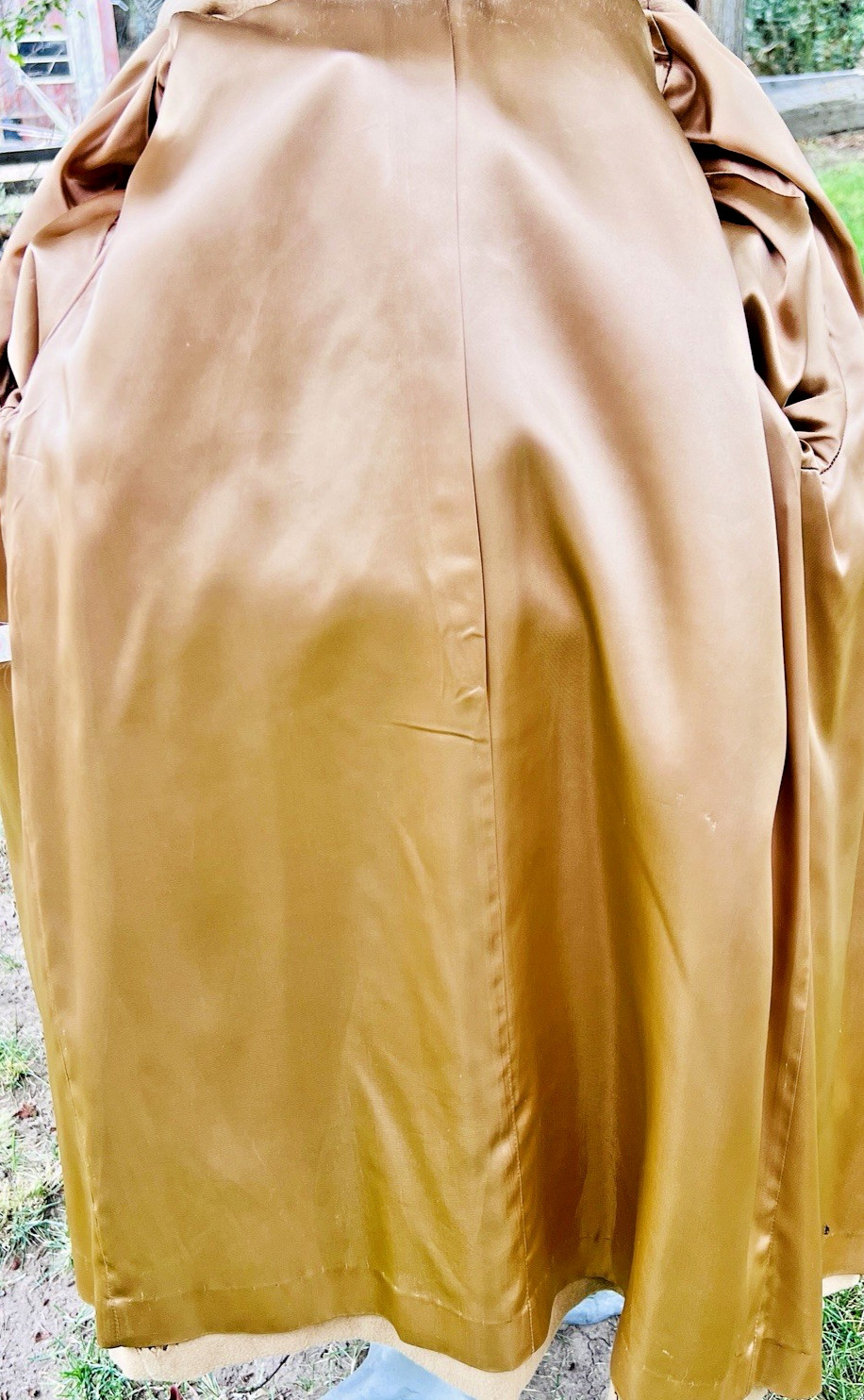 Riel Coat Co. Vintage Wool and Cashmere Coat Made in the USA Camel Color XL