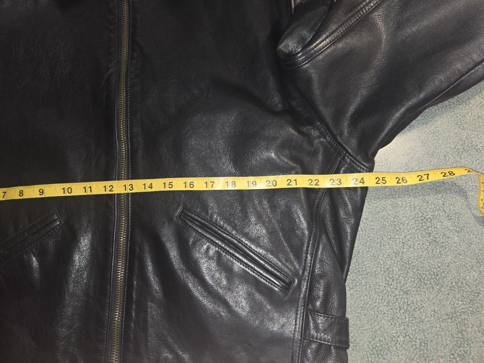 Vera Pelle Italy Leather Car Jacket Size Eur 54