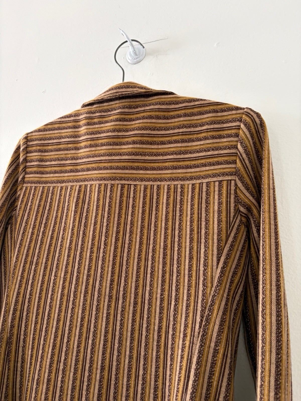 Vintage 70s 60s Cacharel Jacquard Utility Shirt Jacket And Wide Flared Trouser S