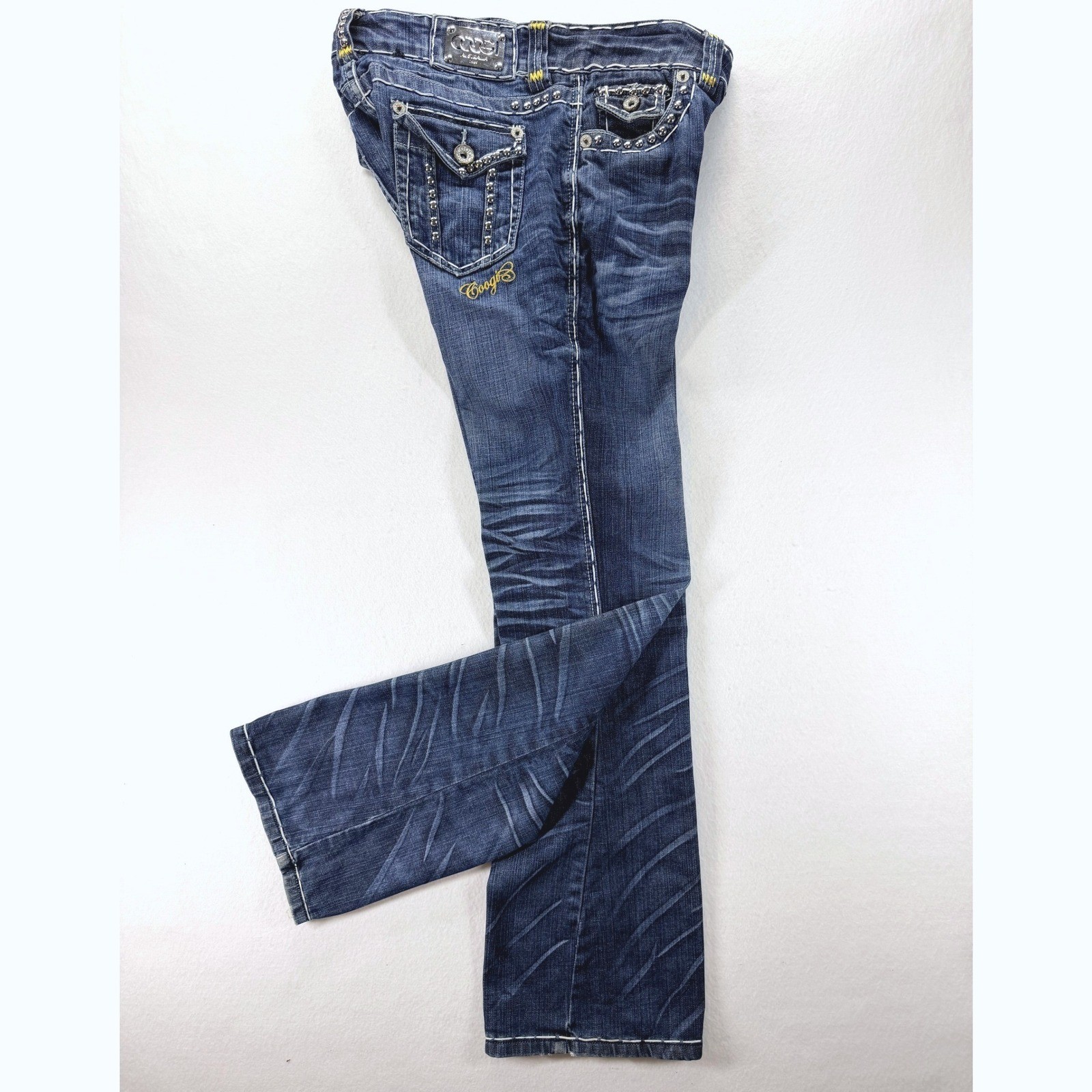 Vintage Y2K COOGI Australia Studded Low Rise Bootcut Jeans Women’s 7/8