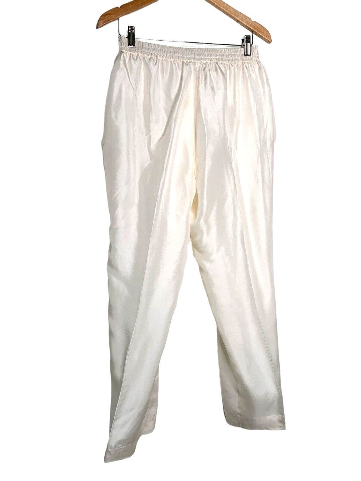 Mureli 100% Silk Sailing Graphic Full Zip Jacket & Elastic Waist Pants Set Sz M