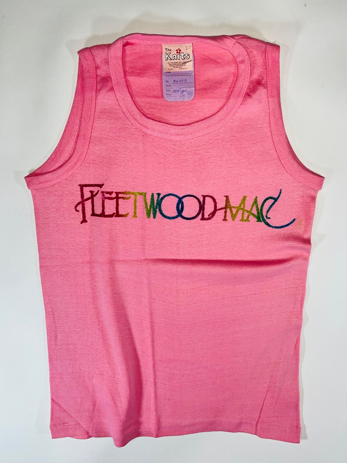 VTG 70s 80s FLEETWOOD MAC Stevie Nicks classic rock band UNUSED T-Shirt WOMENS L