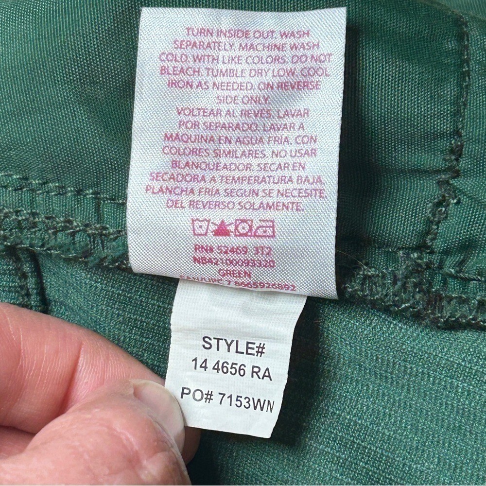 No Boundaries Corduroy Mini Skirt Juniors 5 Hunter Green Button Front 90s Y2K