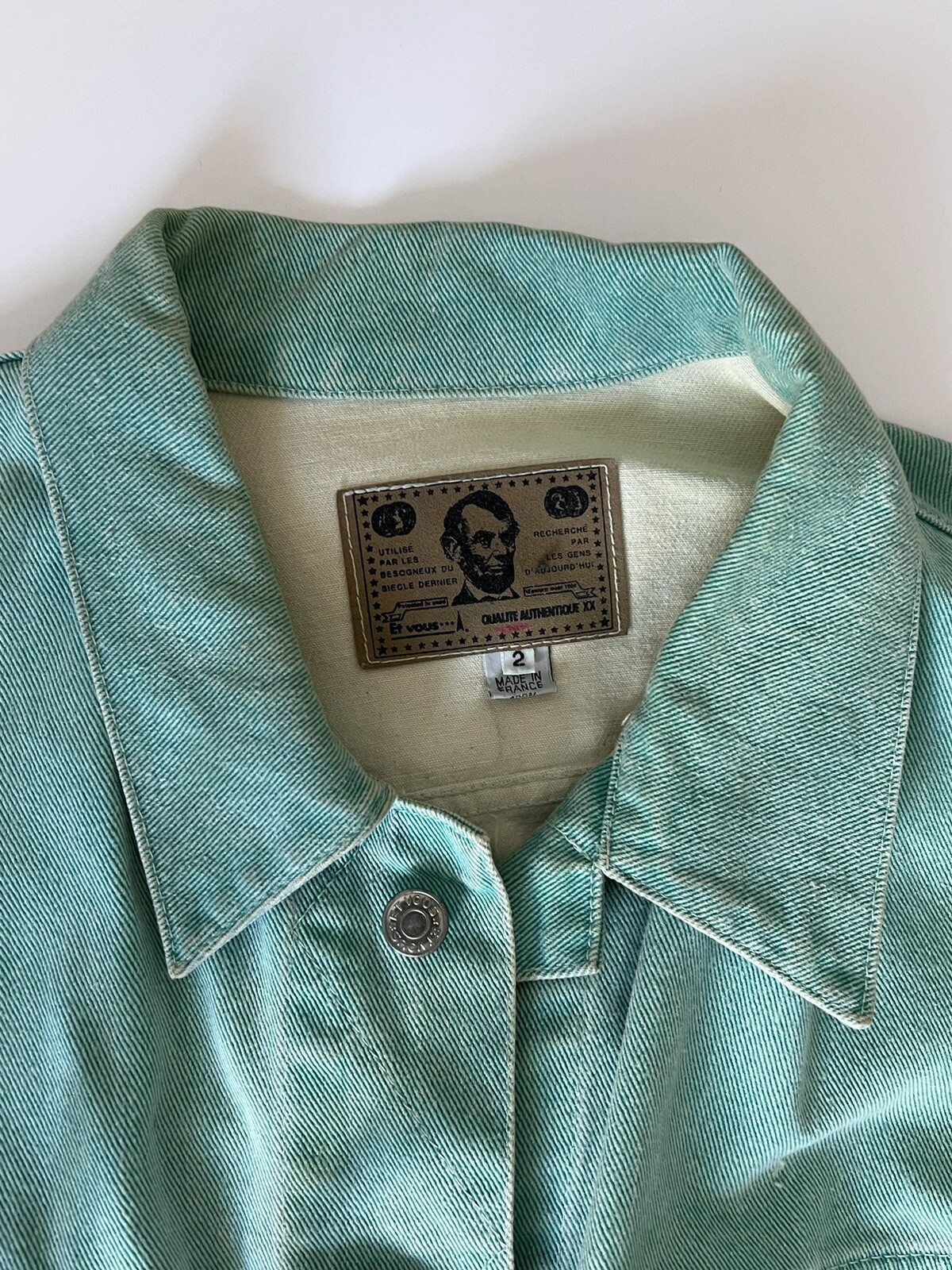 Vintage Et Vous Distressed Denim Jacket And Skirt
