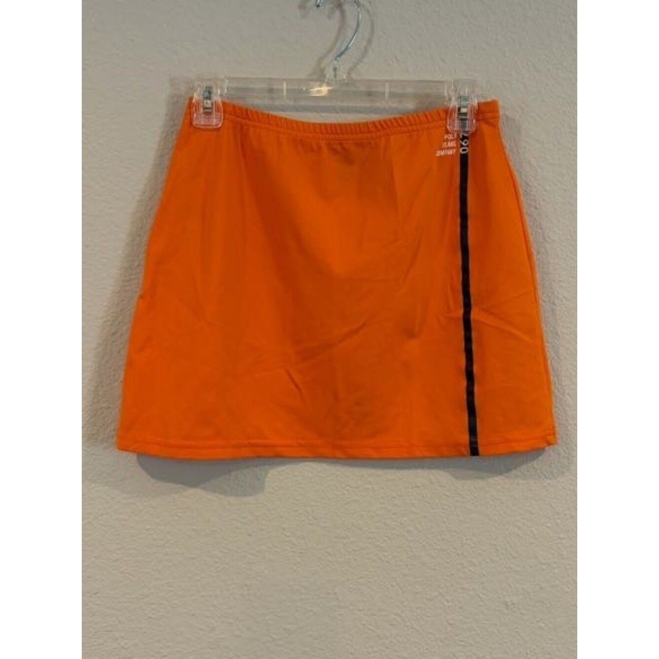 Polo Jeans Co Ralph Lauren Womens Vintage Orange Pull On Mini Skirt Size Medium