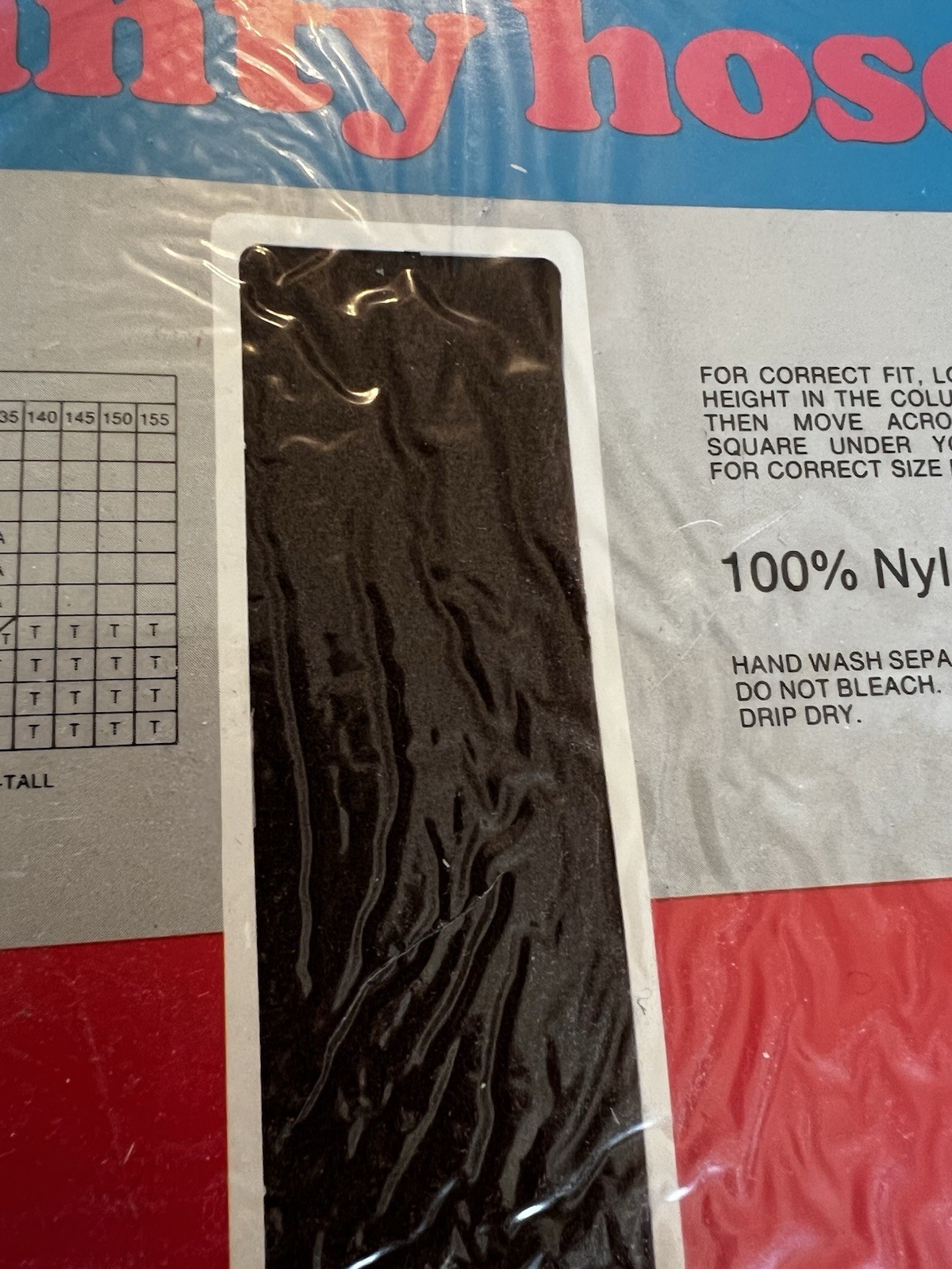 Vintage Panty Hose Shop-Rite Tall Coffee Thrifty Wizard 1970’s New Old Stock