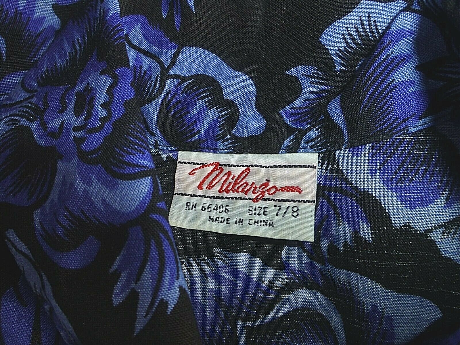 VTG 80s Midnight Floral Garden Print Dolman Slv midi BoHo Belted DRESS pockets