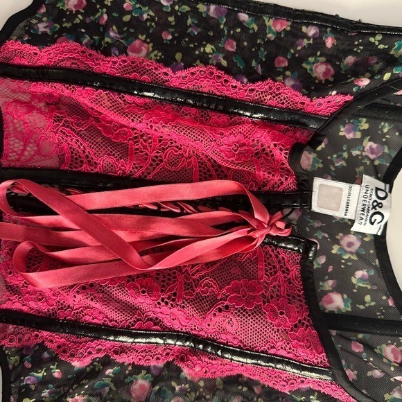 Dolce & Gabbana Vintage Lace Up Corset