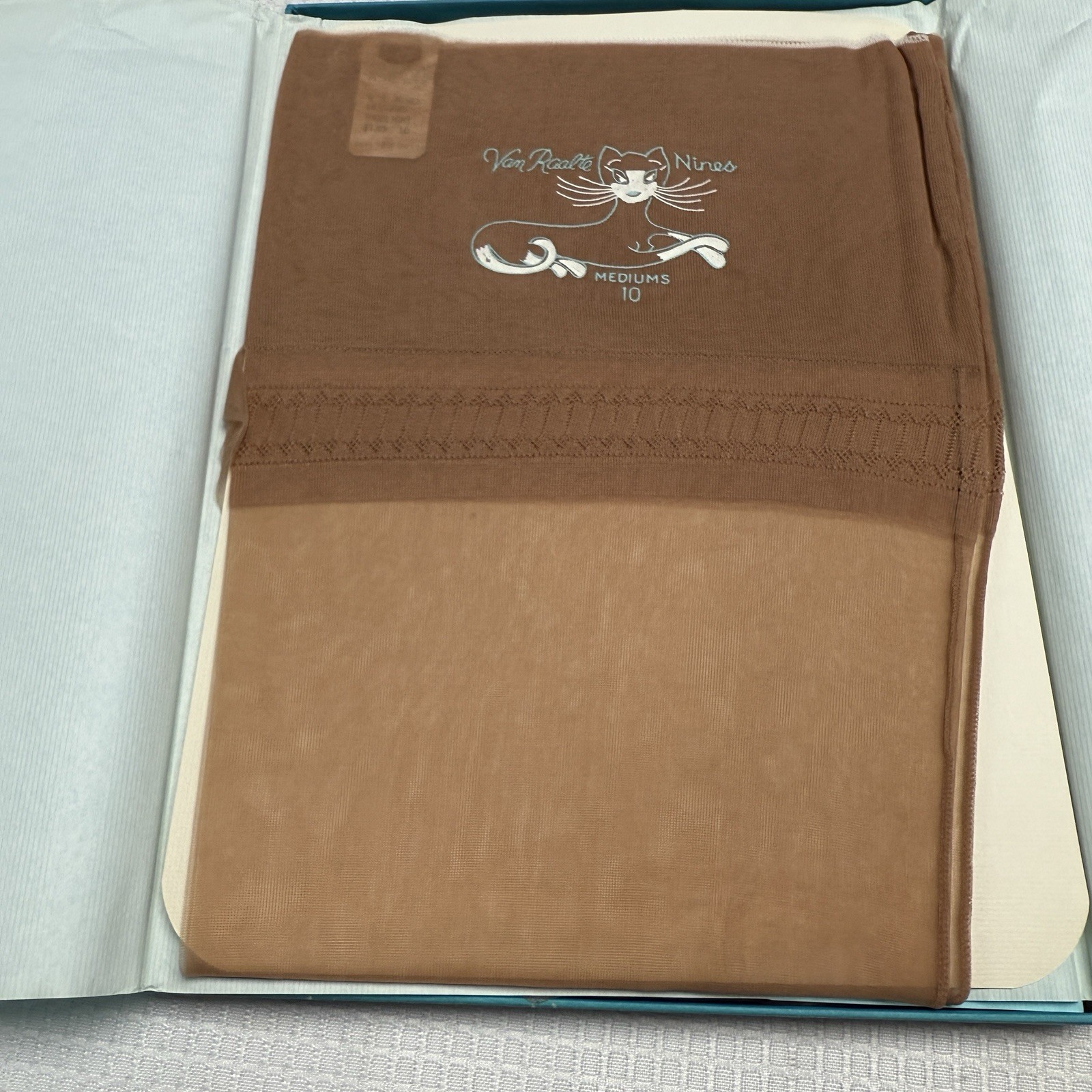 4-Vtg 50s VAN RAALTE Nines Highlight 10 Nylon Hose Stockings Seam New 2 Boxes