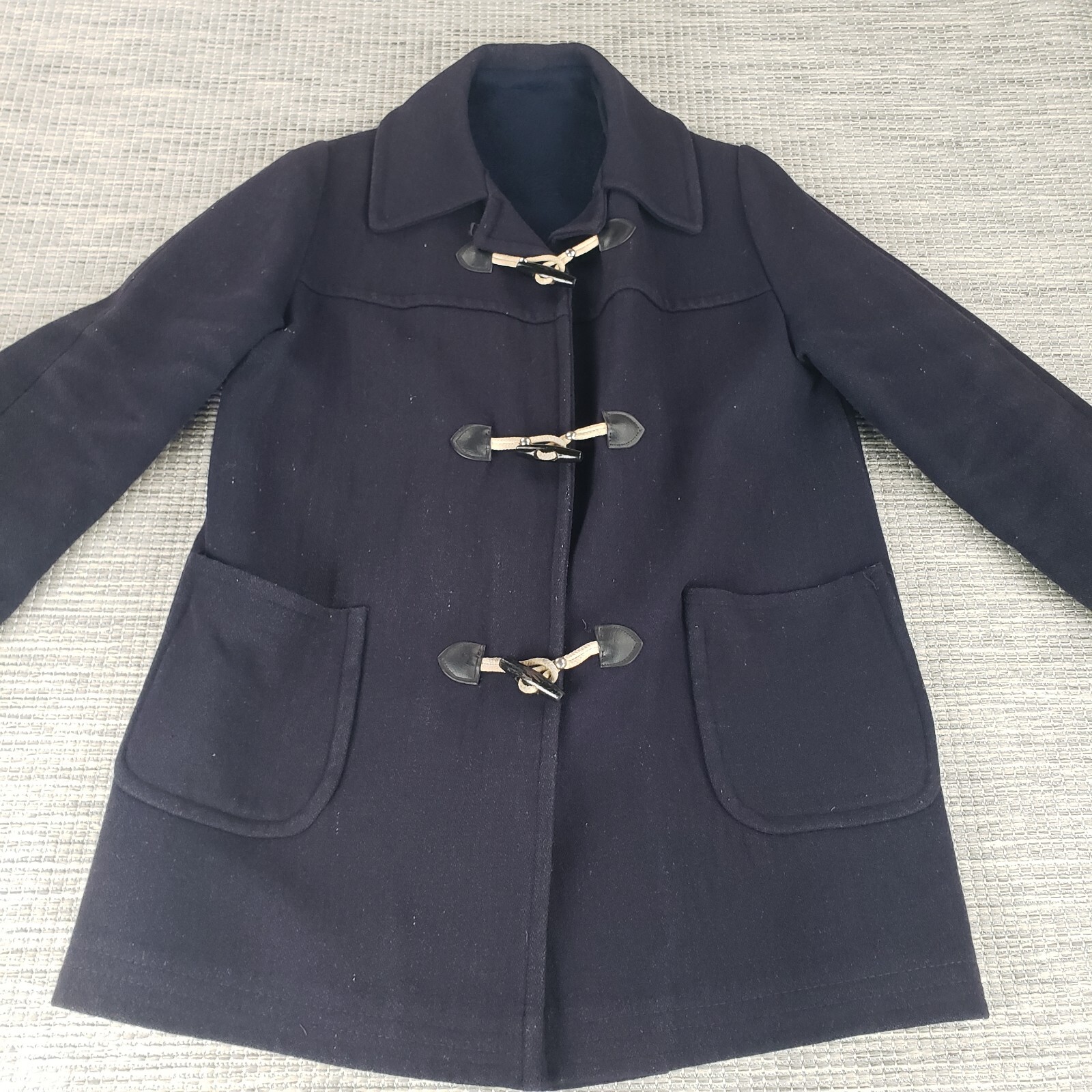 Vintage 1940s National Board Coat & Suit Industry Wool Trim Over Coat Jacket