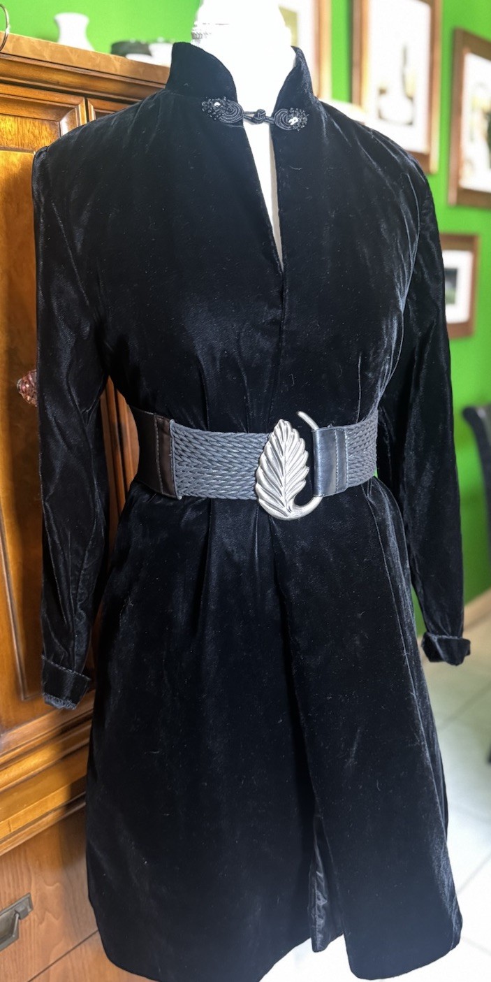 Vintage Patra Black Velvet Swing Jacket Witchy | Opera Cape | Goth Romantic Luxe