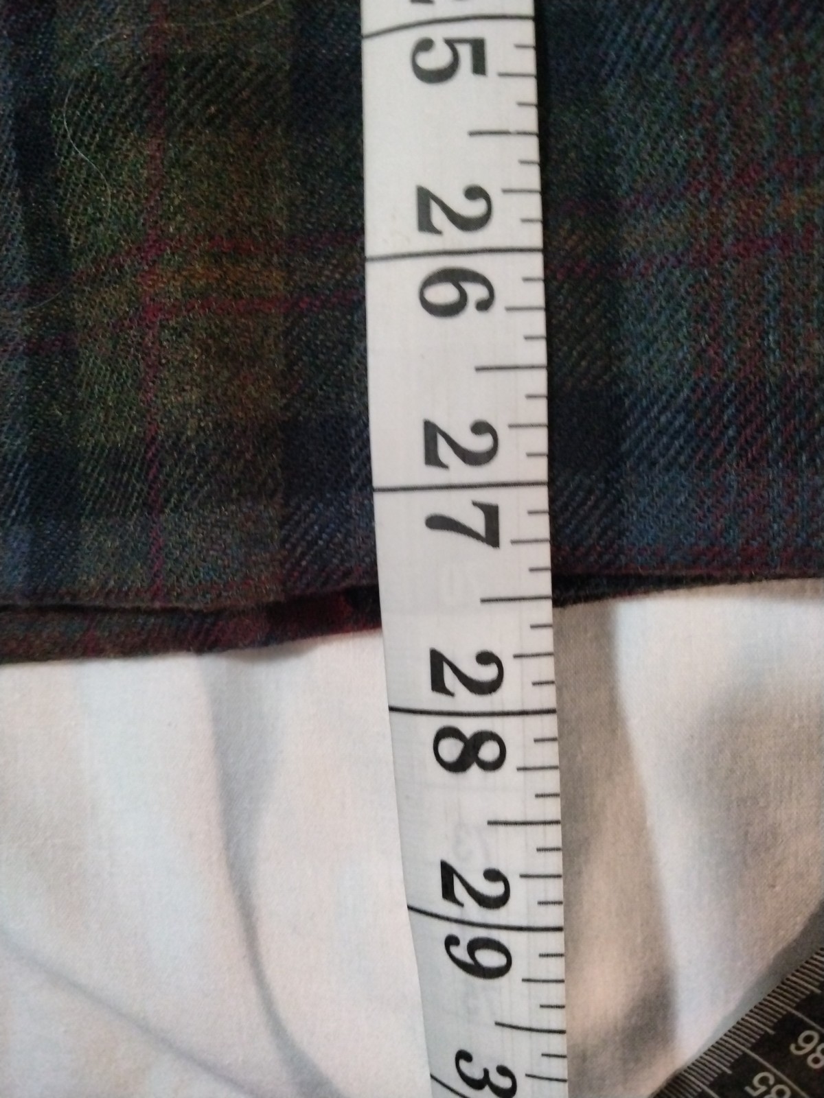 Company Collection Vintage 70’s Wool Jacket Plaid Zip Shoulder Pads Horse Ranch