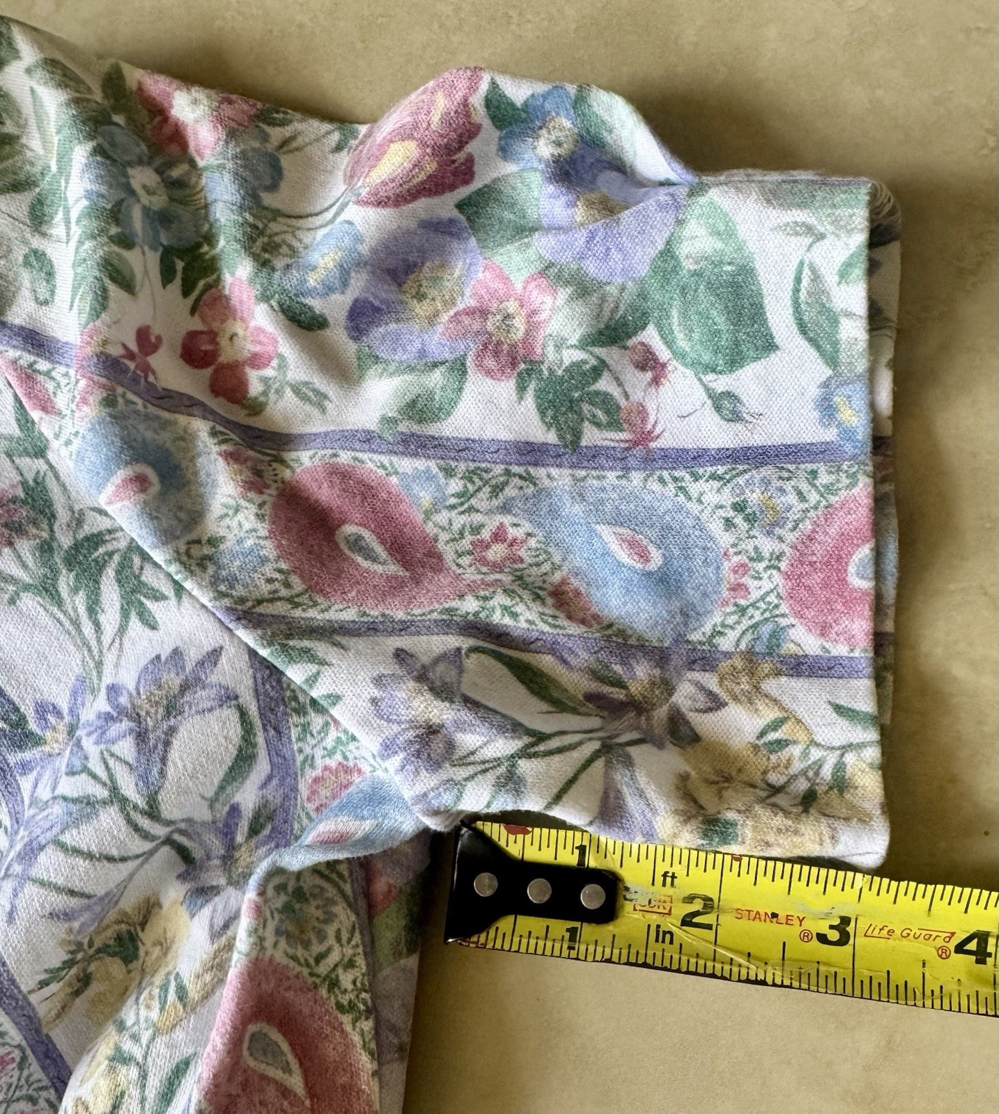 Dress Savvy New York Vintage Short Sleeve Weskit White Pink/Purple Floral 8P