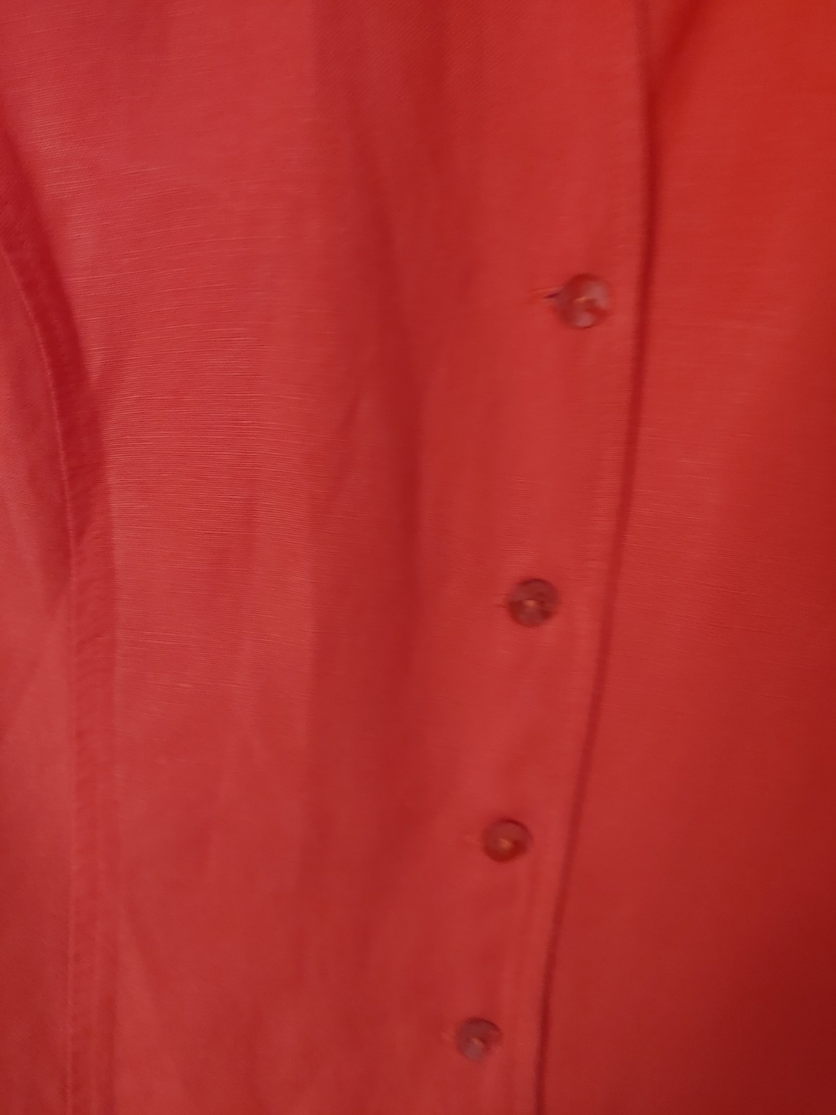 Vintage Suit Top Coral Red Shoulder Pads PLAZA SOUTH PETITES 14p Linen/rayon