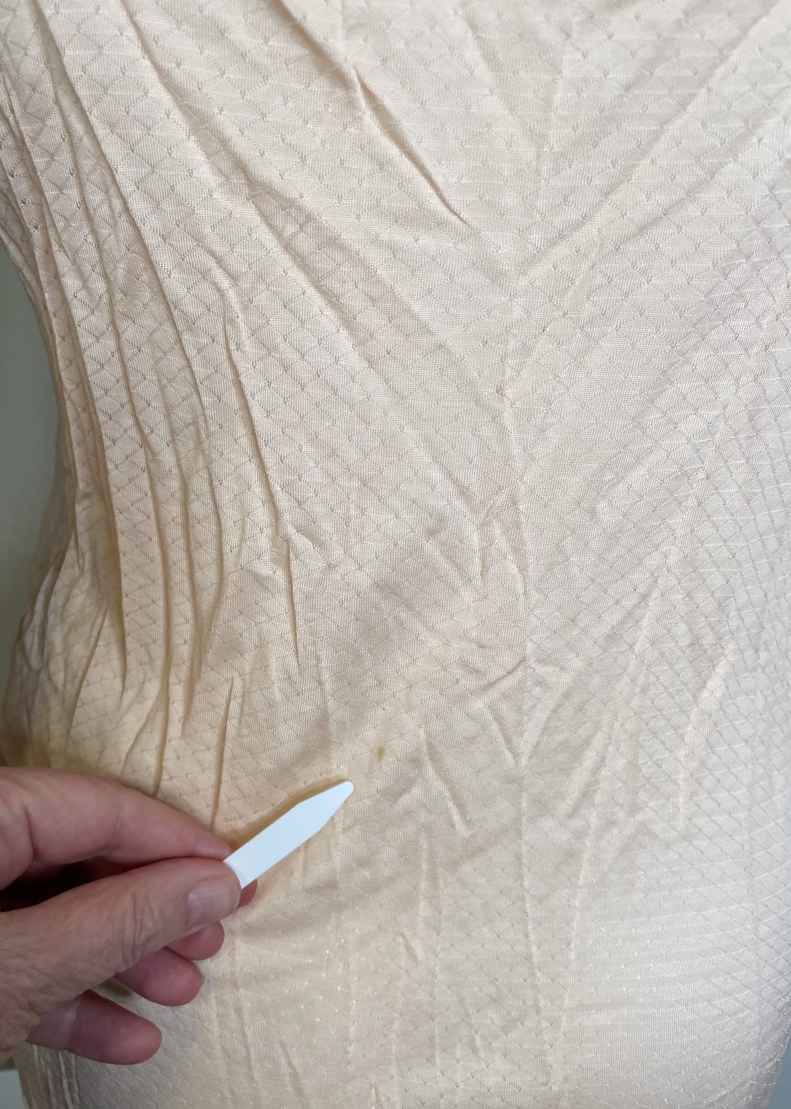 Antique Peachy Pink Pointelle Mini Full Slip S M Lightweight Best & Co Spot