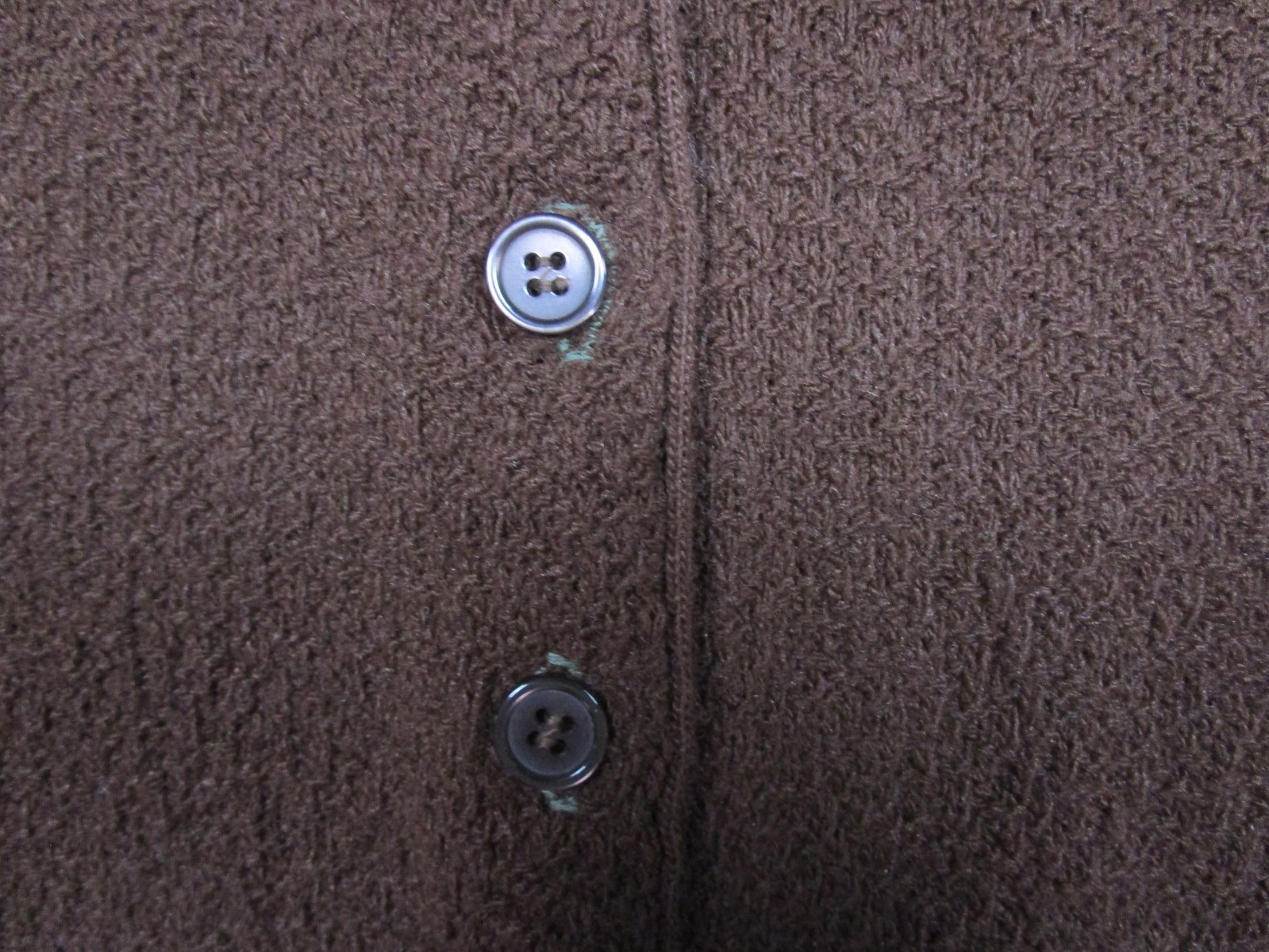 Vintage 60s Fortune Knits Cardigan Sweater Womens Size (L) Brown Boho Academia