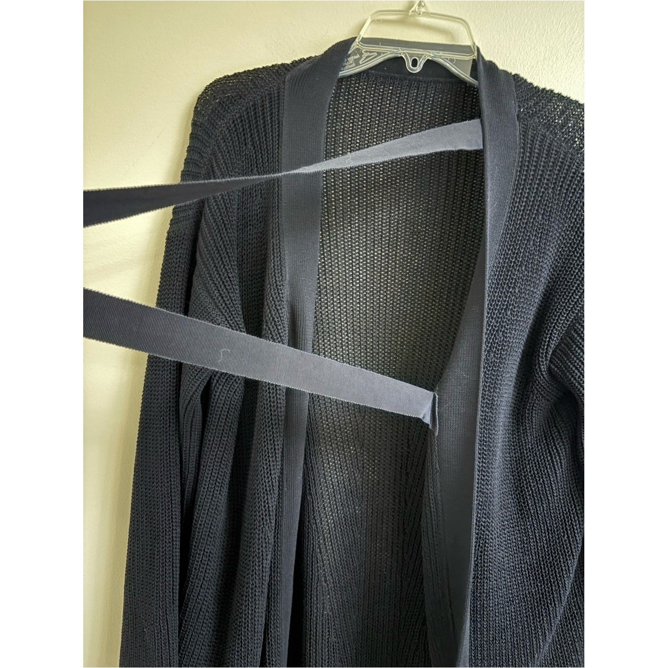 Les Copains Italy Oversized Cotton Cocoon Cardigan S Luxury quiet luxury