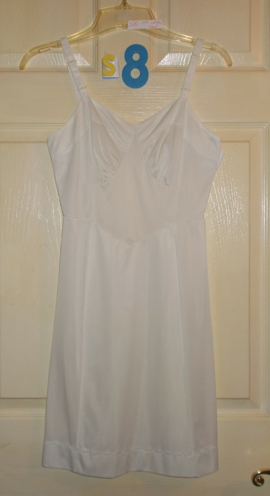 Womens FULL SLIP White Ivory Beige Navy or Black Sm Med Lrg XL Nylon / Cotton