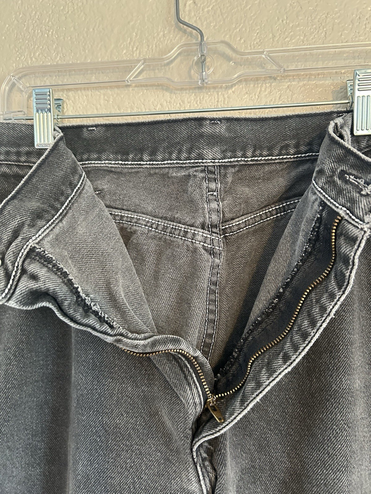 Y2K Rustler Women’s Jeans Black Denim Straight Leg 26 x 28 Mid Rise VTG Mom Jean