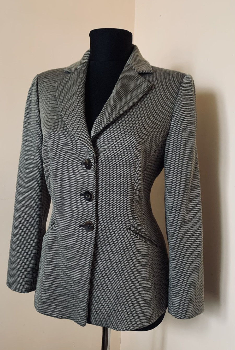 Vintage Armani Collezioni Wool Cashmere Blazer Jacket Tailored Italy Women EU44