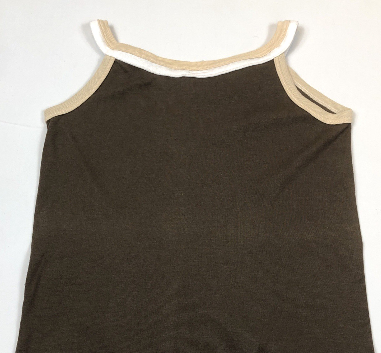Vintage Collegiate Pacific Womens Cornell College Brown Tank Top Misses Medium