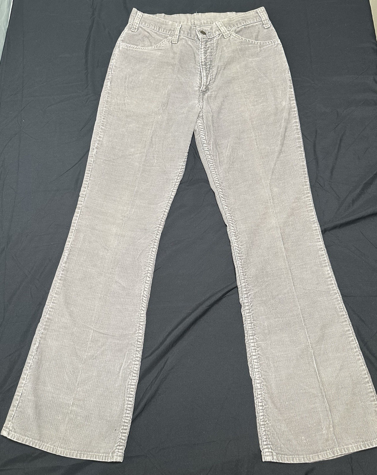 Levi’s 519 Corduroy Bell Bottoms Grey 30×32 70’s San Francisco Counter Culture