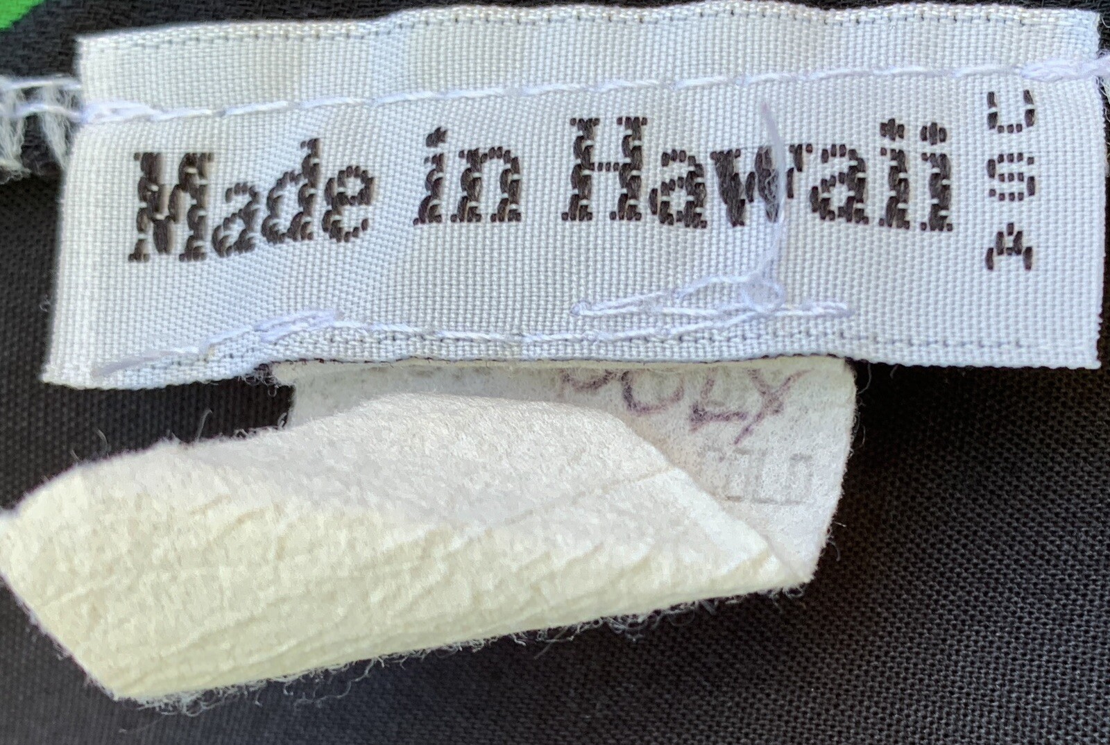 Vintage Made In Hawaii MuuMuu Pockets Zipper In Back TIki Aloha Hawaiian Size P