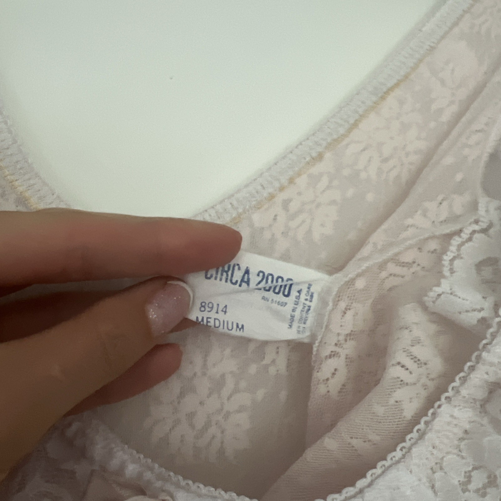 Vintage Slip Dress Nightgown, Size Small, Negligee, 1950s-1980s,